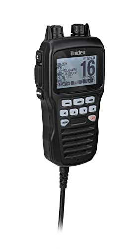 UMRMIC BK Uniden Remote Microphone for UM725 Series Marine VHF Radios - Black