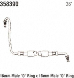 Power Steering Gates 358390 Hose Assembly Pressure Line