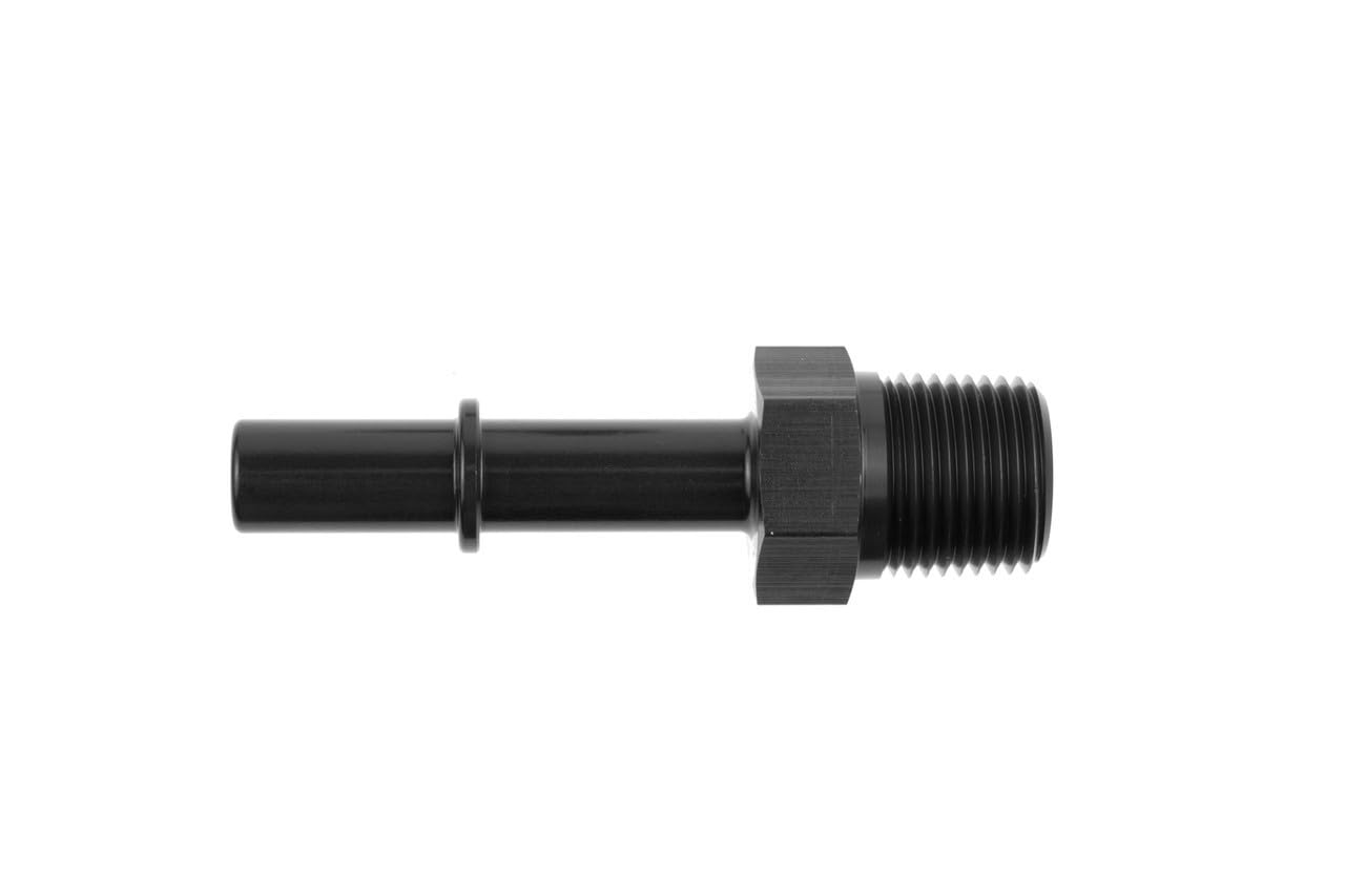 Performance Red Horse 813-06-06-2 3/8" Push On Efi To 3/8 NPT - Black