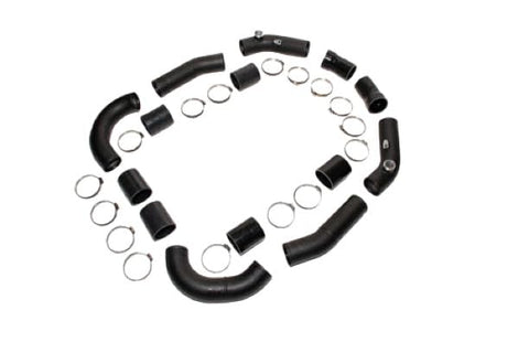 Upper ALPHA Intercooler pipe adapter kit for Carbon intake manifold with HKS BOV Flanges