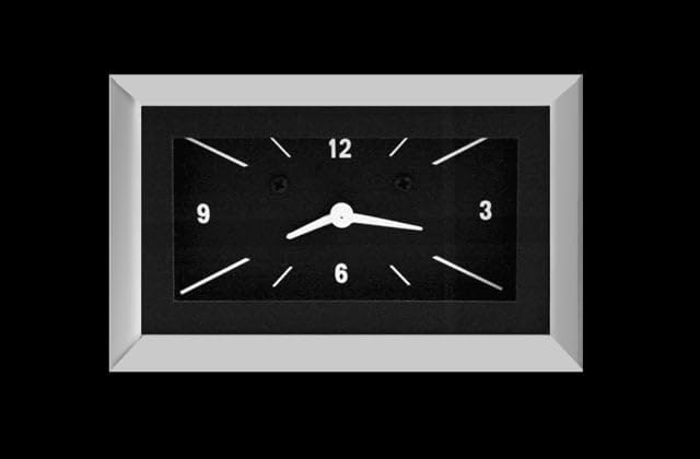 CH57CLB Classic Instruments 57 Chevy Clock Black W/Snpb