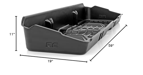 Under Seat Storage Rough Country for Chevy Silverado 1500 & GMC Sierra 1500 (2007-2013) CrewCab - Custom-Fit, Durable, Anti-Skid Under Seat Truck Storage