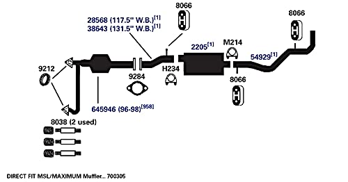 Exhaust Pipe AP Exhaust Products 38643