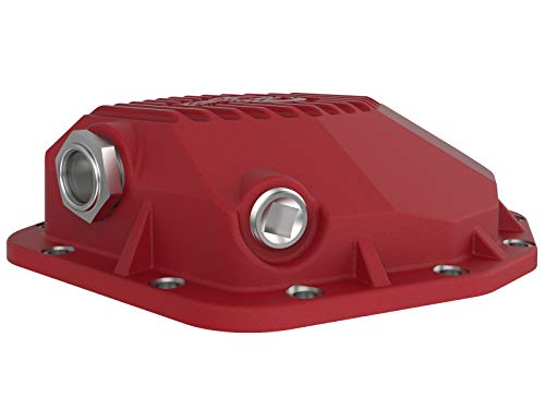 aFe POWER Rear Differential Cover Pro Series Red w/Machined Fins - #46-71190R - Jeep Gladiator (JT) 20-23 (Dana M220)
