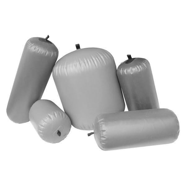 Inflatable Super Duty Yacht Fenders, Gray (36" D x 48" L)