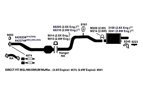 Exhaust Muffler AP Exhaust Products 3241