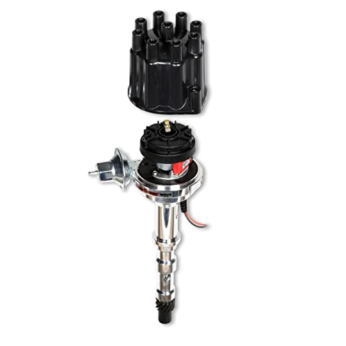 Cadillac 472-500 Pertronix D171700 Billet Flame-Thrower Distributor blk cap Black Cap