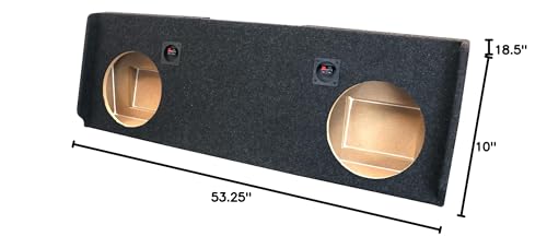 Bbox Dual 12” Sealed Subwoofer Enclosure A182-12CPA Fits 2007-2013 Chevrolet/GMC Silverado/Sierra Crew cab