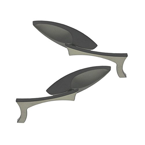 Black CIPA Motorcycle Teardrop Mirror Kit