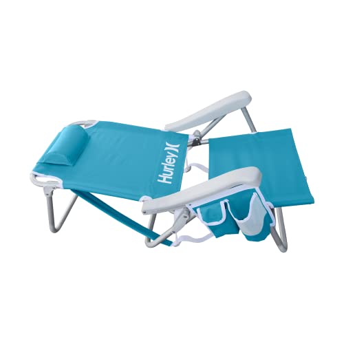 Hurley Beach Chair Deluxe Backpack, One Size, Aluminum, Turquoise