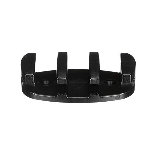 Attwood Zig-Zag Cleats 11926-7, 3 ½ Inches Long, Nylon, Black, for Rope Up to 3/8-Inch Diameter, Drilled for 2 Fasteners, Pair