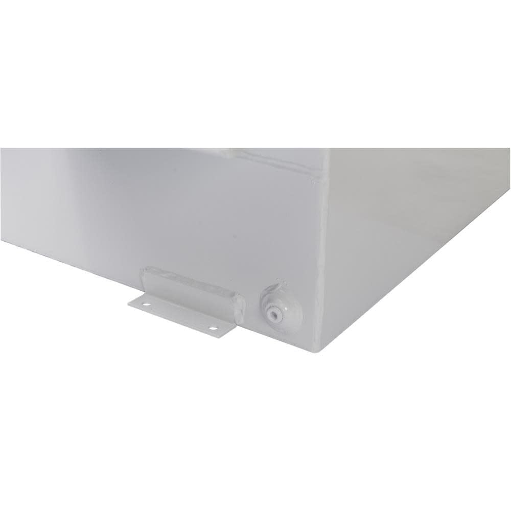 100 Gallon Delta Crescent JOBOX L-Shaped White Steel Liquid Transfer Tank for Trucks - 480000