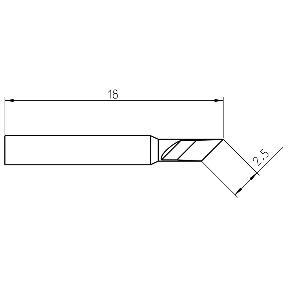 Welding Tool RTP 025 K Tip Knife 2.5
