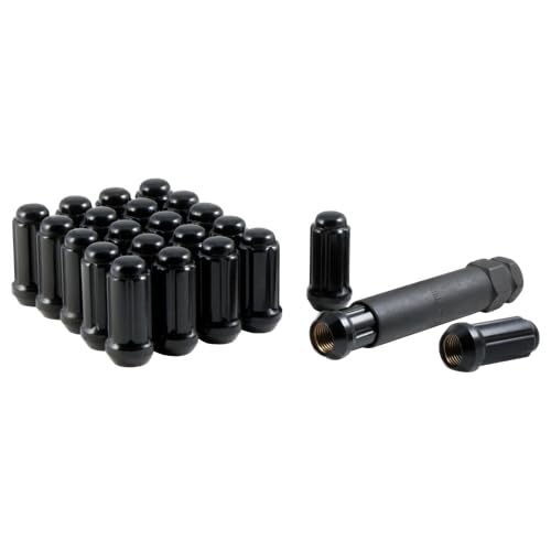 Gorilla Automotive American Accessories 21188XLBC Sd Acorn XL Lug 1/2 Blk Bulk
