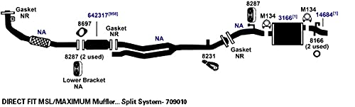 Exhaust Muffler AP Exhaust Products 709010