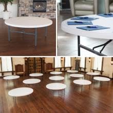 6 ft. Lifetime Round Tables | 22673 Tables | Plastic Banquet Furniture 12 Pack