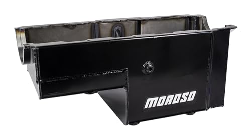 Moroso Fabricated 20034 Big Block Chevy Mark IV Oil Pan, For Heavy Duty Marine Use, 10" Depth