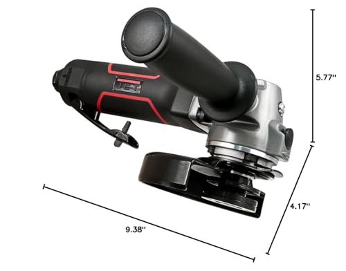 5-Inch JET Pneumatic Angle Grinder, 12000 RPM (JAT-451), Black