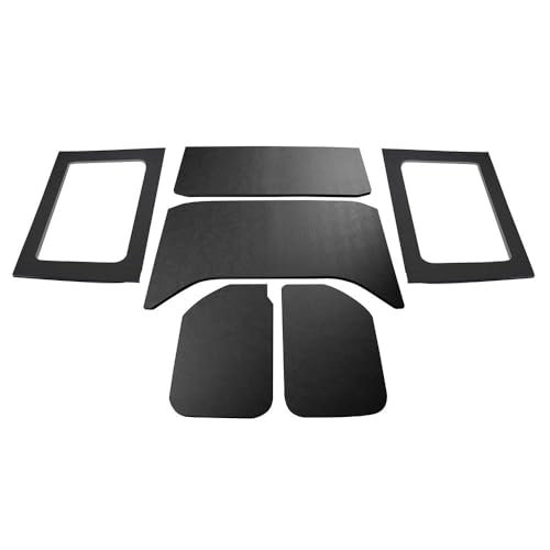 Design Engineering 50293 Boom Mat Black Leather Look Sound Deadening HeadLiner Kit Compatible with 4-Door Jeep Wrangler JK (2011-2018)