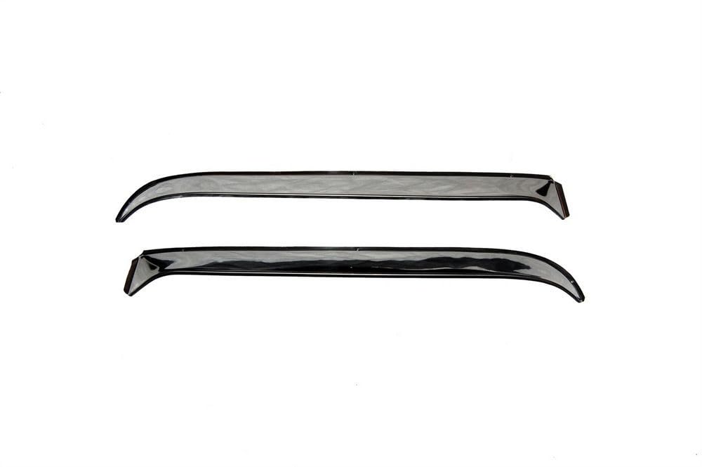 Rain Guards Auto Ventshade [AVS] For 1980 - 1996 Ford F-150, F-250 & F-350 Super Duty | Window Vent Visors, 2 pcs. - Stainless | 12068
