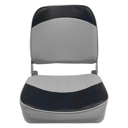 8WD734PLS-660 Wise Standard Low Back Boat Seat, Grey/Blue