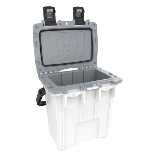 20 Quart Pelican Elite Cooler (White/Gray)