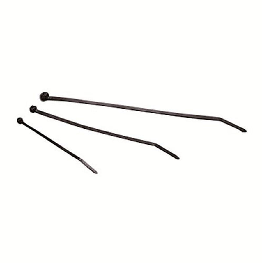 14" WirthCo 80114 50Lb Black Cable Ties-100Pc Bag