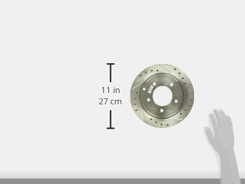Power Stop Rear AR8370XPR Drilled & Slotted Rotor Pair For Chrysler 200, Chrysler Sebring, Dodge Avenger, Dodge Caliber, Jeep Compass, Jeep Patriot, Mitsubishi Lancer [Model Specific]
