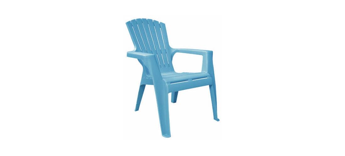 Adams Pool Blue Kids Adirondack Chair Polypropylene