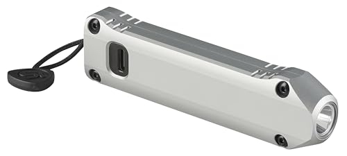 Wedge XT Streamlight 500-Lumen 1,900-Candela Flat Everyday Carry Flashlight, Includes USB-Cable and Pocket Lanyard, Silver