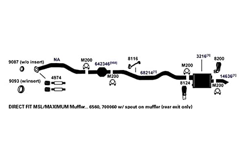 Exhaust Muffler AP Exhaust Products 5555