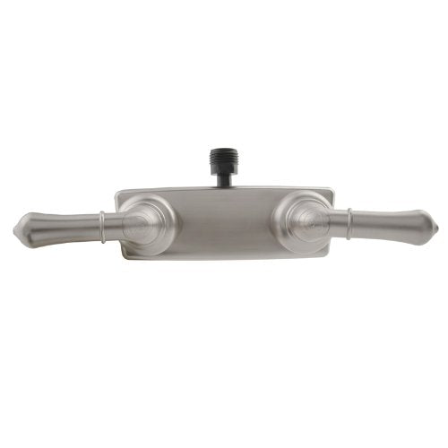 Dura Faucet RV/Motorhome Shower Faucet Valve Diverter (DF-SA100C-SN) with Easy Turn Handles Brushed Satin Nickel