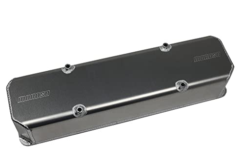 Moroso Fabricated Aluminum 68321 Valve Covers, Fits Small Block Chevy 10, 13, 18, 23 Degree Heads