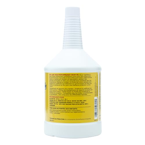 Red Line MT-LV 50604 70W/75W GL-4 High-Performance Full Synthetic Gear Oil Lubricant for Manual Transmissions & Transaxles - 1 Quart