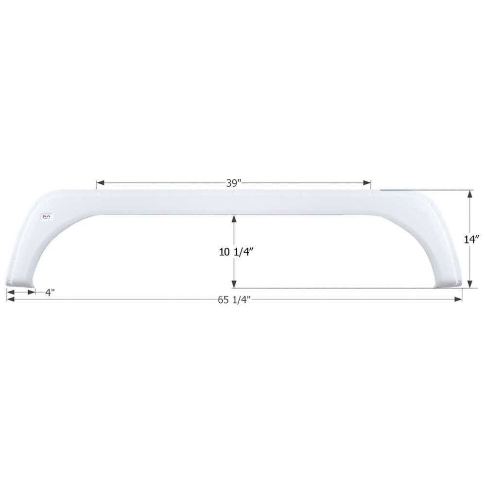 Tandem Axle Fender Skirt FS1724 ICON 01725 for KZ - Cobalt Blue