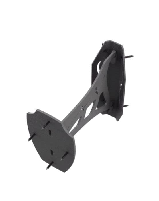 Skull Hooker Game Corner Shoulder Mount Small/Medium with Single 10-inch Swing Arm, Black Powder-Coated Steel