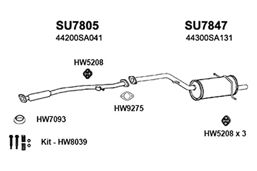 HW5208 Ansa - Exhaust Hanger
