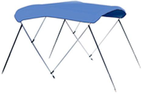 3 Bow 54" High Assembled Bimini Top