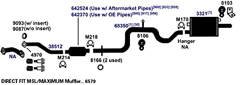 Exhaust Bolt/Spring AP Exhaust Products 4970