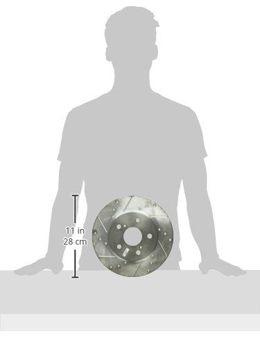 Rear Power Stop JBR1364XPR Drilled & Slotted Evolution Rotor Pair