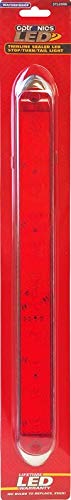 Optronics Thinline STL69RK LED Stop/Turn/Tail Light with Chrome Base Kit, 1 Pack, Red