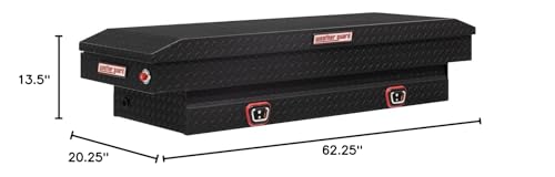 Saddle Box Model 154-52-03, Aluminum, Compact, Textured Matte Black, 6.0 cu ft