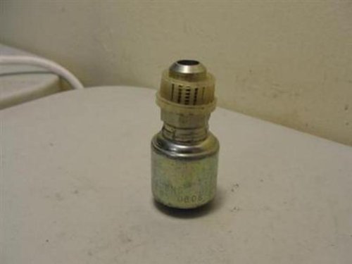 MegaCrimp Gates 8G-8MS Couplings, Male SAE 45 Flare, Zinc Plated Carbon Steel, 2.89", 1/2" ID
