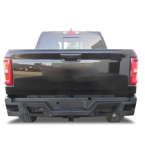 Heavy Duty Black Horse Armour Rear Bumper Matte Black Compatible with 2025-2025 Ram 1500-ARB-RA25