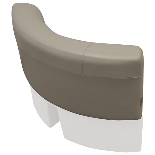 Premier Series Wise BM11028-1749 28" Radius Corner Pontoon Seat Cushion Set, Mocha Java/Café/Mushroom