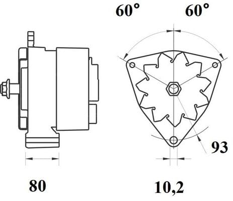 Alternator MAHLE Compatible with MAN MERCEDES DAF VOLVO SCANIA RENAULT ERF IVECO Ecl 854300