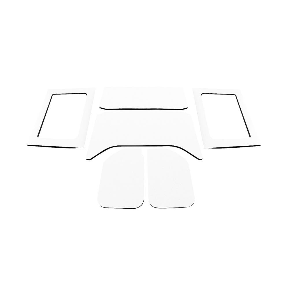 Design Engineering 50292 Original White Boom Mat Sound Deadening HeadLiner Kit Compatible with 4-Door Jeep Wrangler JK (2011-2018)