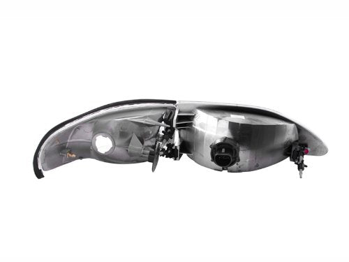 Ford Mustang Anzo USA 121262 Crystal Clear w/Amber Reflectors Headlight Assembly - (Sold in Pairs)