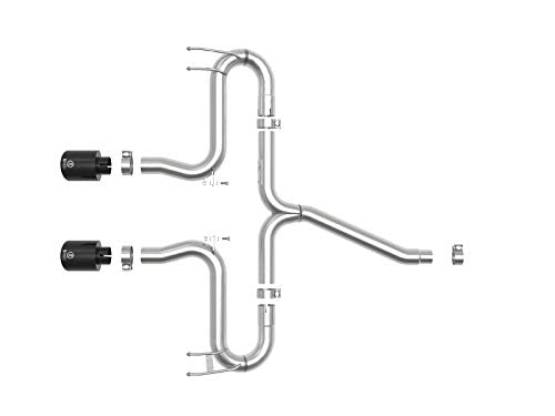 Takeda aFe Power 2-1/2 IN 304 Stainless Steel Axle-Back Exhaust System w/Black Tips