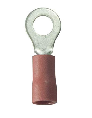 22-18Awg WirthCo #8 Vinyl Ring Terminal-100Pc Bag